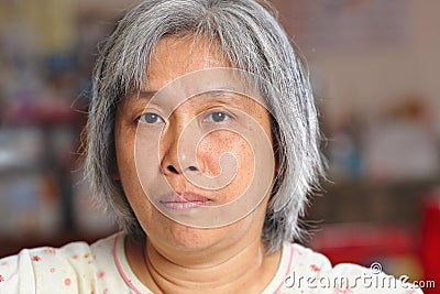 Middleage chinese woman Stock Photo