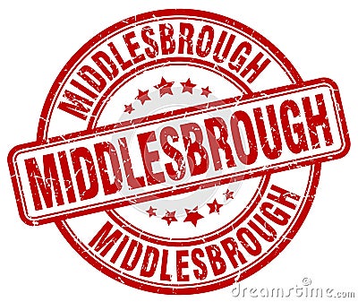 Middlesbrough stamp Vector Illustration