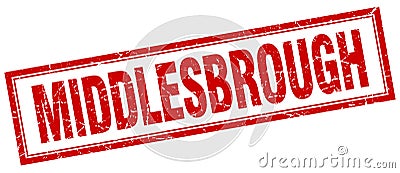 Middlesbrough stamp Vector Illustration