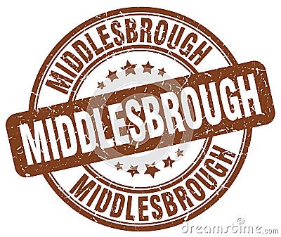 Middlesbrough stamp Vector Illustration