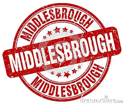 Middlesbrough stamp Vector Illustration