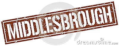 Middlesbrough stamp Vector Illustration