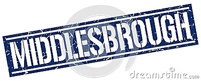 Middlesbrough stamp Vector Illustration