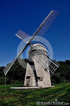 Middletown, RI: 1812 Robert Sherman Windmill Editorial Stock Photo