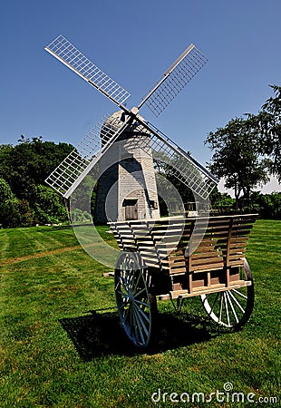 Middletown, RI: 1812 Robert Sherman Windmill Editorial Stock Photo