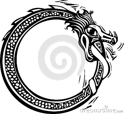 Midgard Serpent Vector Illustration