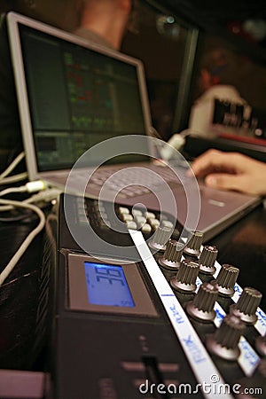 Midi Controller - DJ 8 Stock Photo