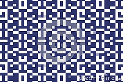 Midnight blue pixelated abstract pattern with dynamic geometric elements. Digital texture concept Stock Photo