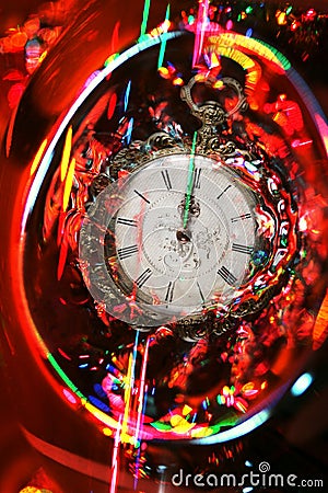 Almost midnight: bright festive abstract Stock Photo