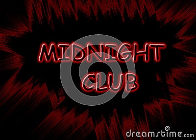 Midnight Club Banner Stock Photo