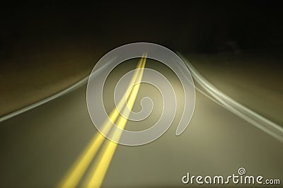 Midnight Drive Stock Photo