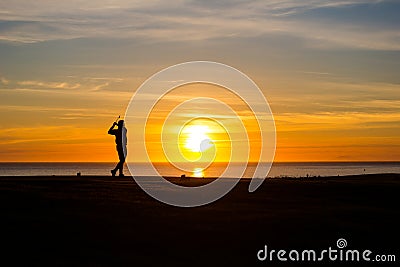 Midnight golf XI Stock Photo