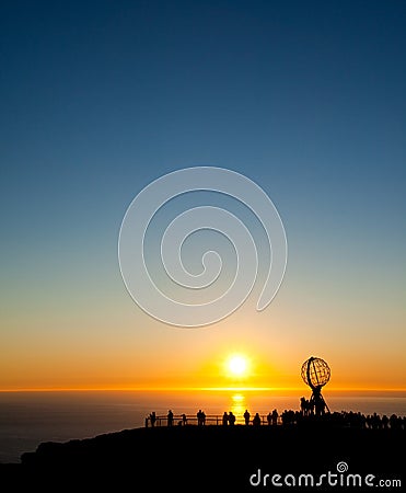 Midnight sun Stock Photo