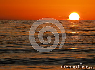 Midnight sun in Norway Stock Photo