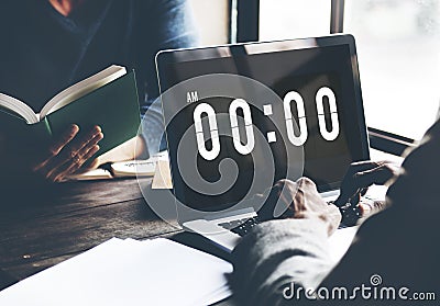 Midnight Time Tomorrow Timing Concept Stock Photo