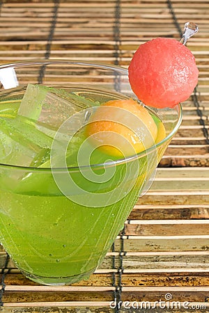 Midori Cocktail Stock Photo