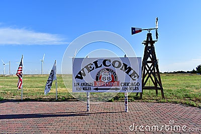 Midpoint Texas Tourist Sites Editorial Stock Photo