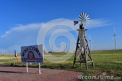 Midpoint Texas Tourist Sites Editorial Stock Photo