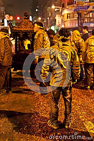 Traditional Chinese religious rituals Editorial Stock Photo