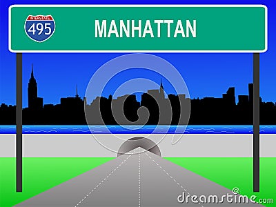 Midtown manhattan Vector Illustration