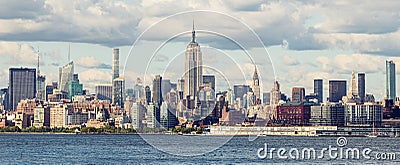 Midtown Manhattan Panorama Editorial Stock Photo