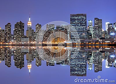 Midtown Manhattan skyline Stock Photo