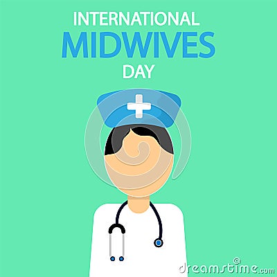 Midwife Day International doctor Vector Illustration