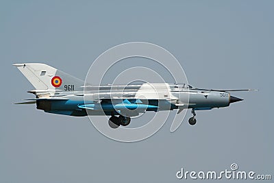 MiG-21 fighter jet Editorial Stock Photo