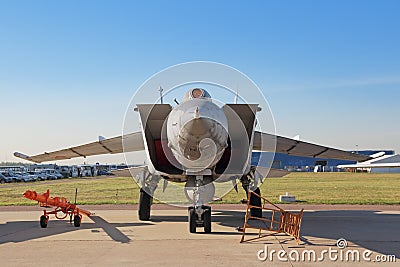 The MiG-25 retro interceptor Editorial Stock Photo