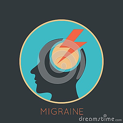 MIGRAINE logo vector Vector Illustration