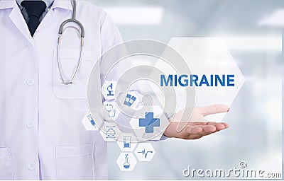 MIGRAINE Stock Photo