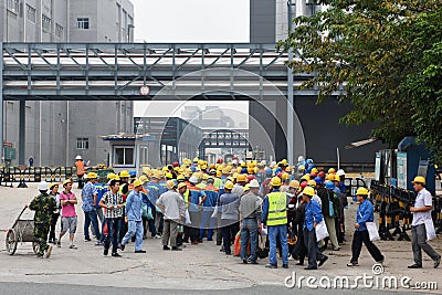 The migrant workers Editorial Stock Photo