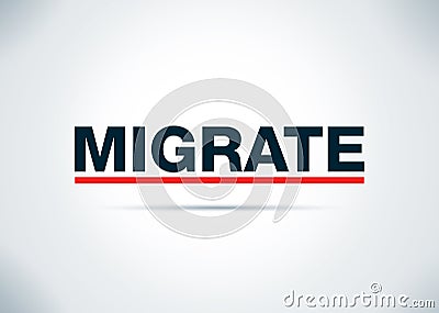 Migrate Abstract Flat Background Design Illustration Stock Photo