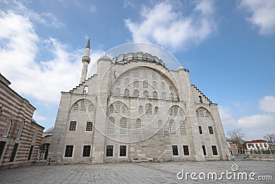 Mihrimah Sultan Mosque in Edirnekapi, Istanbul, Turkey Stock Photo