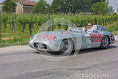 Mika Hakkinen at mille miglia 2011 Editorial Stock Photo