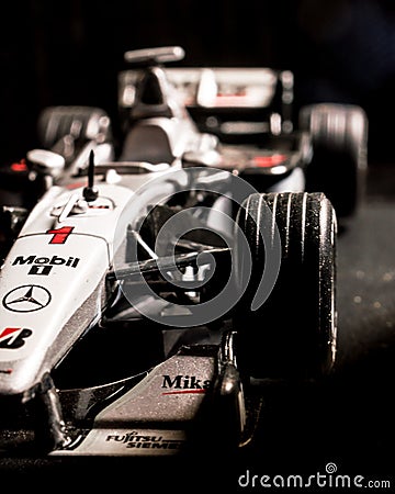 Mika Hakkinen`s world championship`s McLaren Editorial Stock Photo