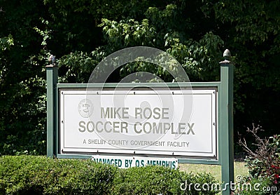 Mike Rose Soccer Complex, Shelby County, TN Editorial Stock Photo