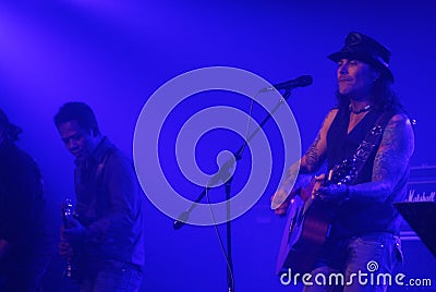 MIKE TRAMP WHITE LION CONCERT Editorial Stock Photo