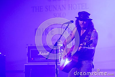 MIKE TRAMP WHITE LION CONCERT Editorial Stock Photo