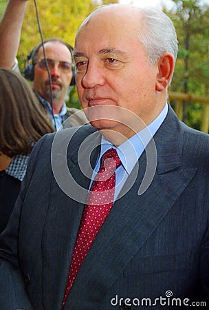 Mikhail Gorbachev in 1997 in Bremen Germany Editorial Stock Photo