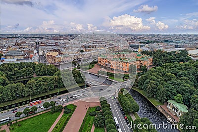 Mikhailovsky engineers castle Editorial Stock Photo