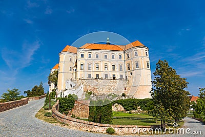 Mikulov castle, Southern Moravia, Czech Republic Stock Photo