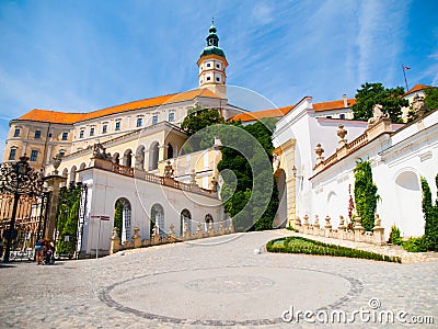 Mikulov Castle Stock Photo