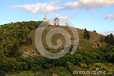 Mikulov - Holy Hill Stock Photo