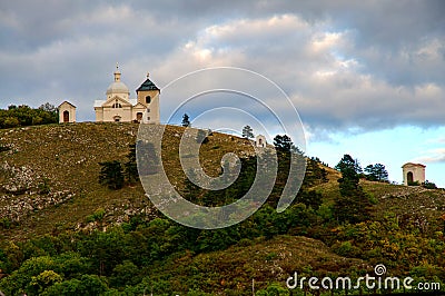 Mikulov - Holy Hill Stock Photo