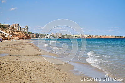 Mil Palmeras sandy empty beach. Spain Stock Photo