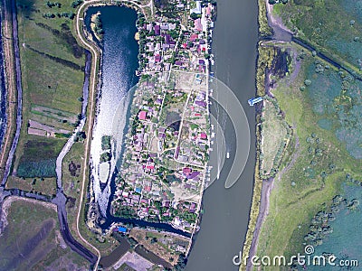 Mila 23 Danube Delta Romania. Traditional fisherman village in D Stock Photo