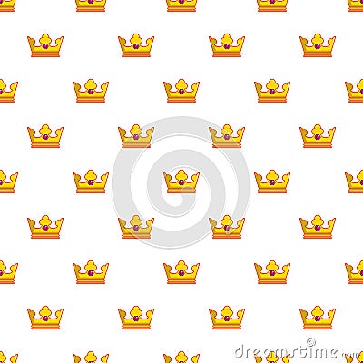 Milady crown pattern seamless Vector Illustration