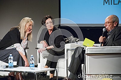 Milan, Herta Muller to bookcity Editorial Stock Photo