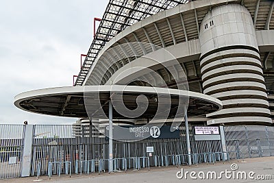 Italy, Milan, The Giuseppe Meazza stadium, also called the San Siro stadium Editorial Stock Photo